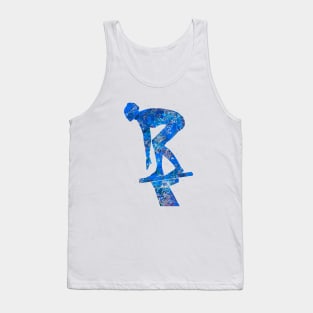 Swimmer girl blue art Tank Top